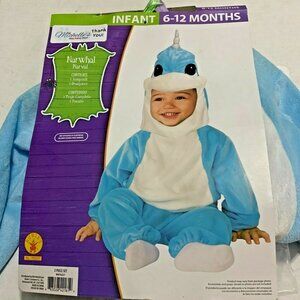 Infant Baby Narwhal Costume 6 12 months  NEW Halloween